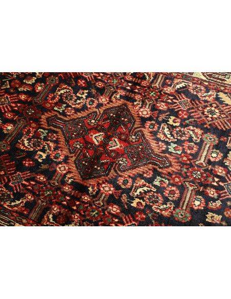 Rug Hamadan Persia grey maroon 101x143