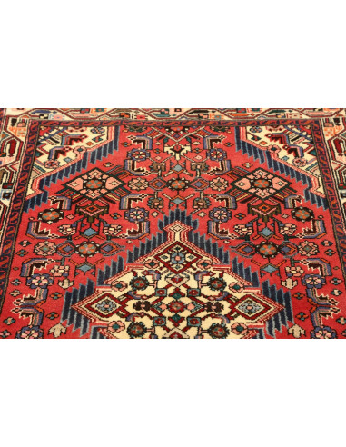 Tappeto Hamadan Persia marrone giallo 100x158