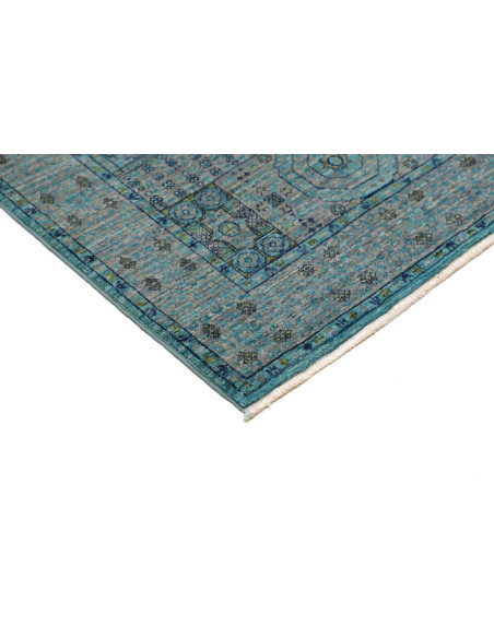 Rug Mamlouk Pakistan 80x293 Turquoise Teal