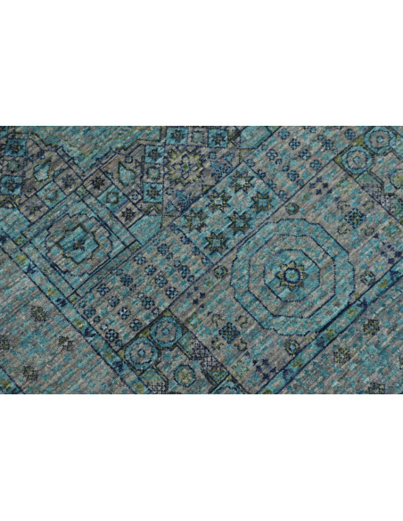 Rug Mamlouk Pakistan 80x293 Turquoise Teal