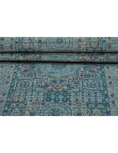 Rug Mamlouk Pakistan 80x293 Turquoise Teal