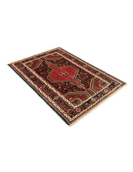 Tappeto Hamadan Persia grigio marrone 101x152