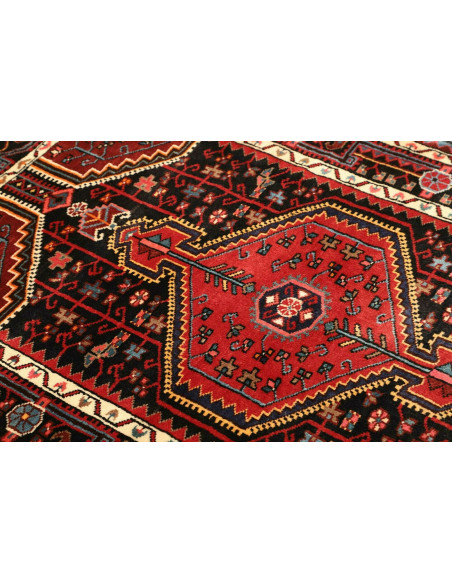 Tappeto Hamadan Persia grigio marrone 101x152