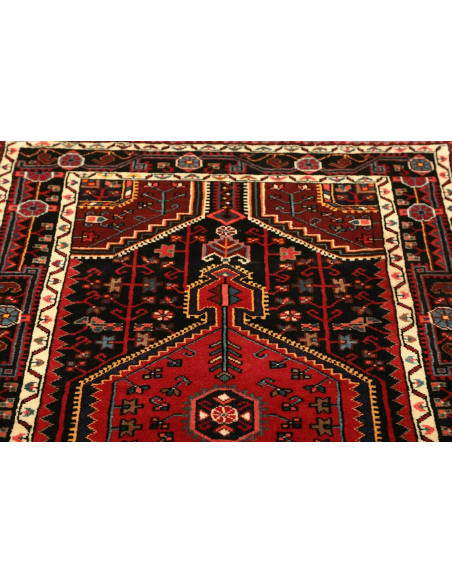 Tappeto Hamadan Persia grigio marrone 101x152