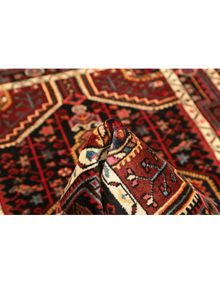 Tappeto Hamadan Persia grigio marrone 101x152