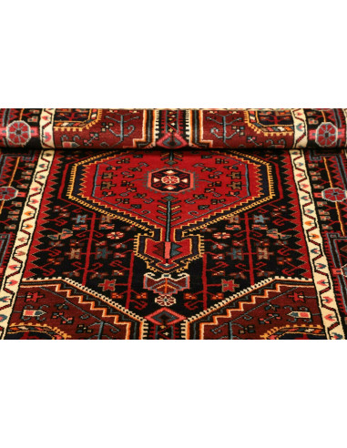 Tappeto Hamadan Persia grigio marrone 101x152