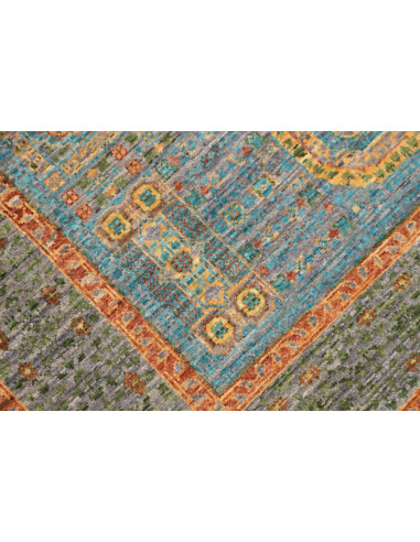 Tappeto Mamlouk Pakistan 100x146 Verde Salvia B