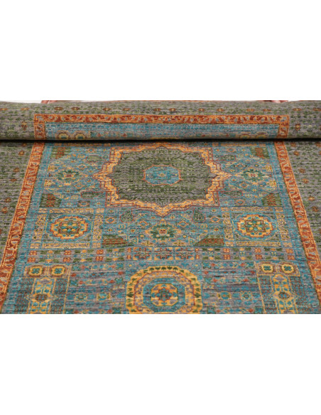 Tappeto Mamlouk Pakistan 100x146 Verde Salvia B