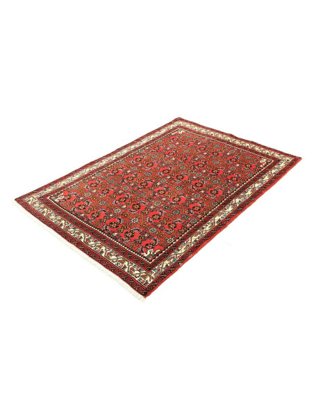 Tappeto Hamadan Persia marrone blu 101x150