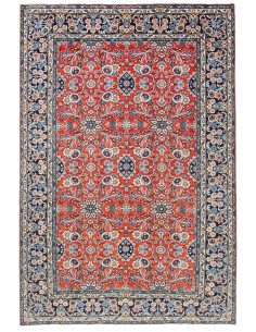 Kashan 198x292 Cm Kashan, Persia, Lana Cardata A Mano