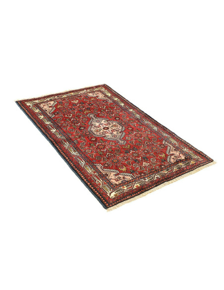 Tappeto Hamadan Persia grigio marrone 101x144