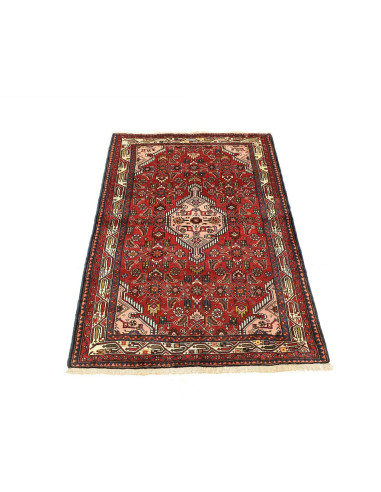 Tappeto Hamadan Persia grigio marrone 101x144