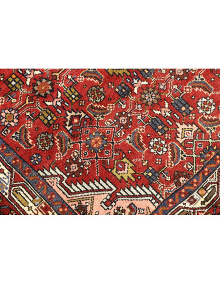 Tappeto Hamadan Persia grigio marrone 101x144