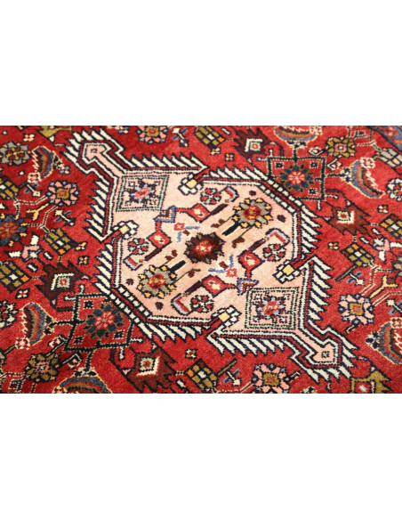 Tappeto Hamadan Persia grigio marrone 101x144