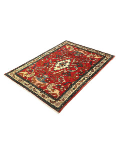 Rug Hamadan Persia maroon yellow 110x154 2