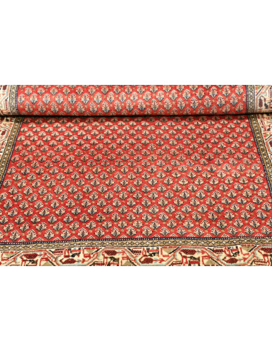 Rug Hamadan Persia brown yellow 110x150