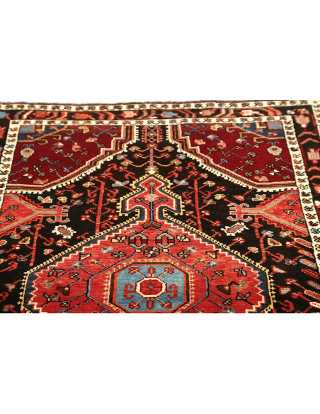 Rug Hamadan Persia grey yellow 114x165