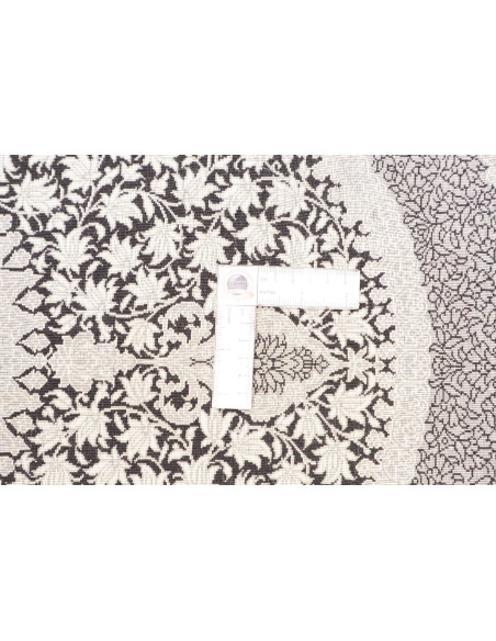 Rug Ghom Silk Persia 61x91 Black Cream
