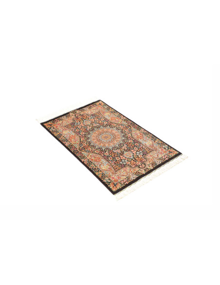 Tappeto Ghom Seta Persia 58x90 Multicolore Scur