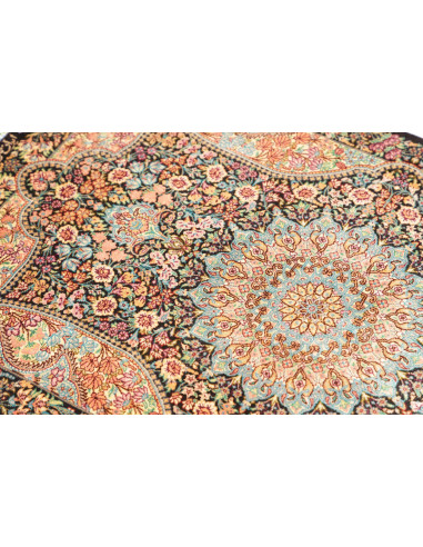 Rug Ghom Silk Persia 58x90 Dark Multicolor