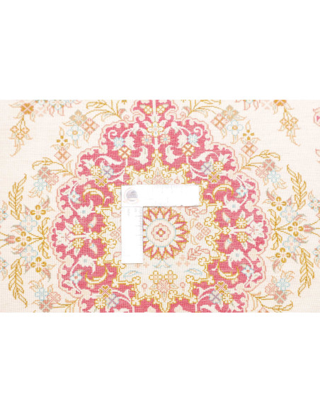 Rug Ghom Silk Persia 60x87 Cream Red