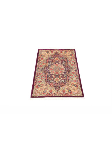 Rug Ghom Silk Persia 61x94 Purple Cream