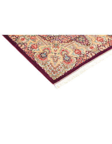 Rug Ghom Silk Persia 61x94 Purple Cream