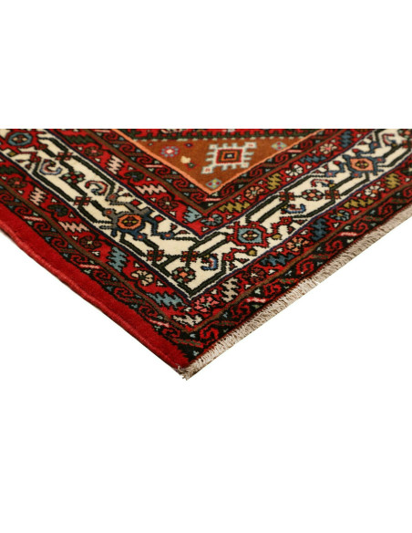 Tappeto Hamadan Persia marrone beige 150x198