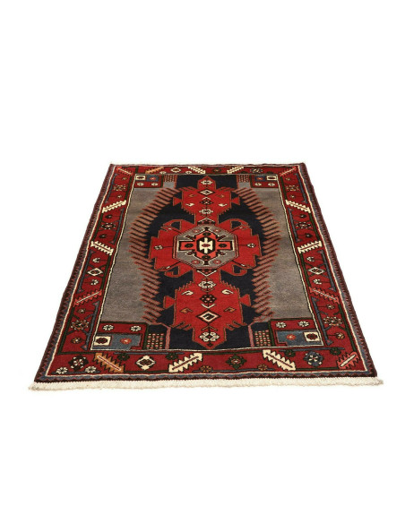 108x150 Cm Tappeto Tribale Con Medaglione, Caucasico, Lana