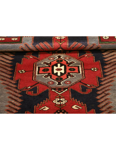 108x150 Cm Tappeto Tribale Con Medaglione, Caucasico, Lana