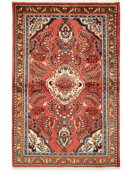 105x158 Cm Hand-knotted Persian Rug, Wool On Cotton,