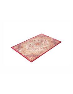 Tappeto Ghom Seta Persia 81x118 Crema Rosso 2