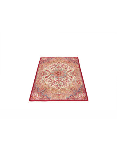 Rug Ghom Silk Persia 81x118 Cream Red