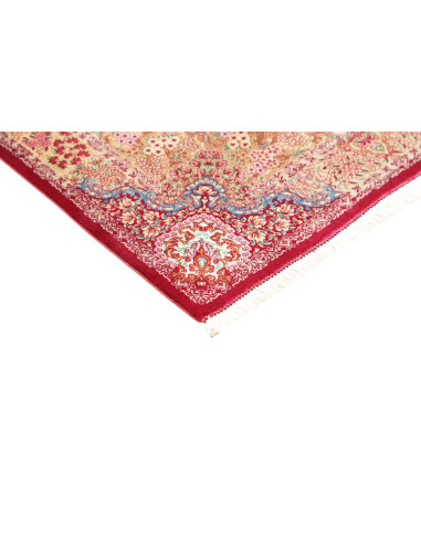 Rug Ghom Silk Persia 81x118 Cream Red