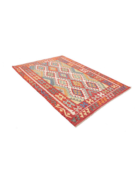 Kilim 155x217 Cm Kilim, Afghanistan, Hand-carded Wool (warp: