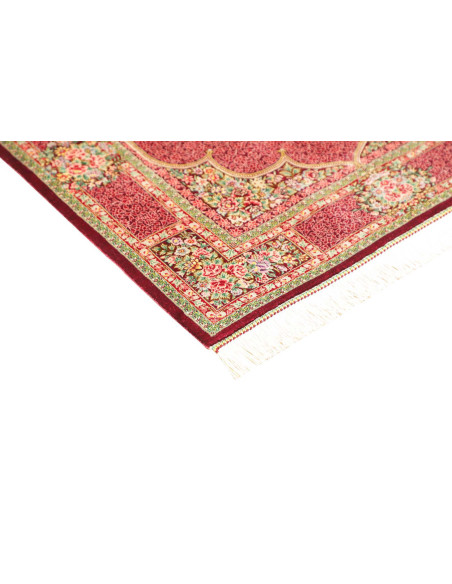 Tappeto Ghom Seta Persia 81x118 Rosso Rubino Bo