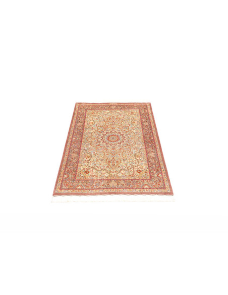 Tappeto Ghom Seta Persia 79x123 Crema Terracott