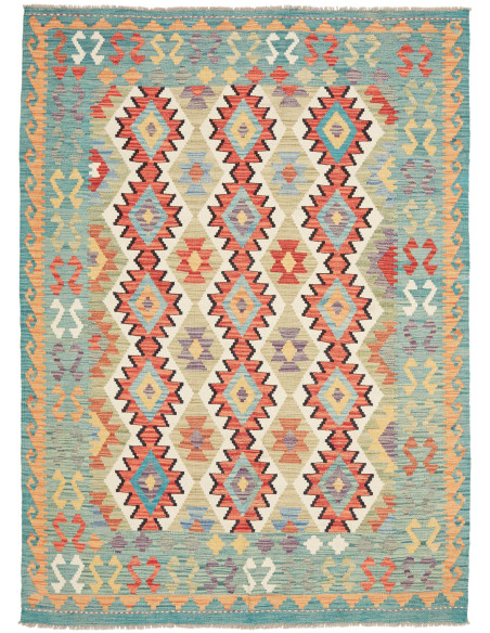 Kilim 147x197 Cm Kilim Afghanistan, Hand-carded Wool (cotton