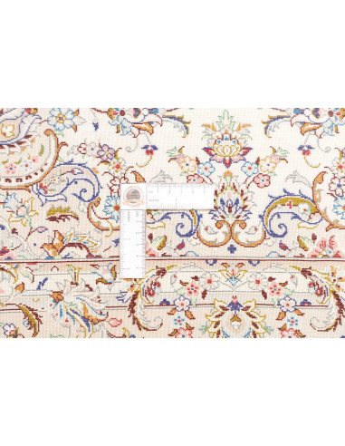 Rug Ghom Silk Persia 99x150 Ivory Blue