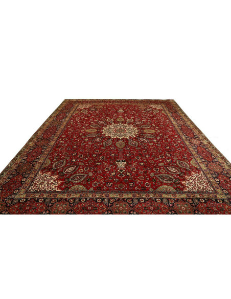 Rug Tabriz Persia maroon 302x390