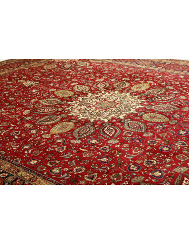 Tappeto Tabriz Persia marrone 302x390