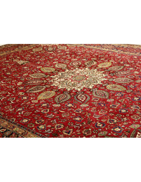 Tappeto Tabriz Persia marrone 302x390