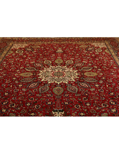 Rug Tabriz Persia maroon 302x390