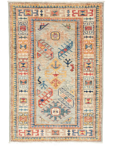 Kazak Fine 69x101 Cm Kazak Fine, Pakistan, Hand-carded Wool,
