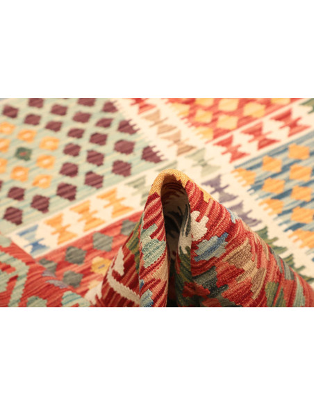 Kilim 207x298 Cm Kilim, Afghanistan, Hand-carded Wool warp: