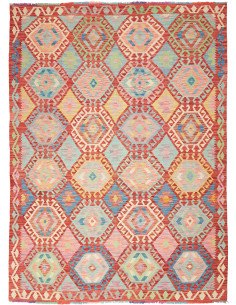 Kilim 179x242 Cm Kilim Afghanistan Hand-carded Wool warp: