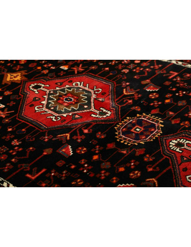 Tappeto Hamadan Persia blu marrone 145x218