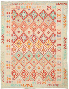 Kilim 156x197 Cm Kilim, Afghanistan, Hand-carded Wool warp: