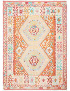 Kilim 158x215 Cm Kilim Afghanistan Hand-carded Wool warp