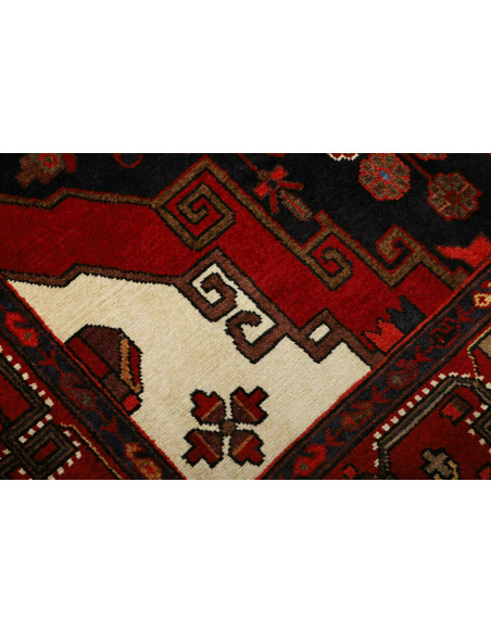 Rug Hamadan Persia blue maroon 141x224